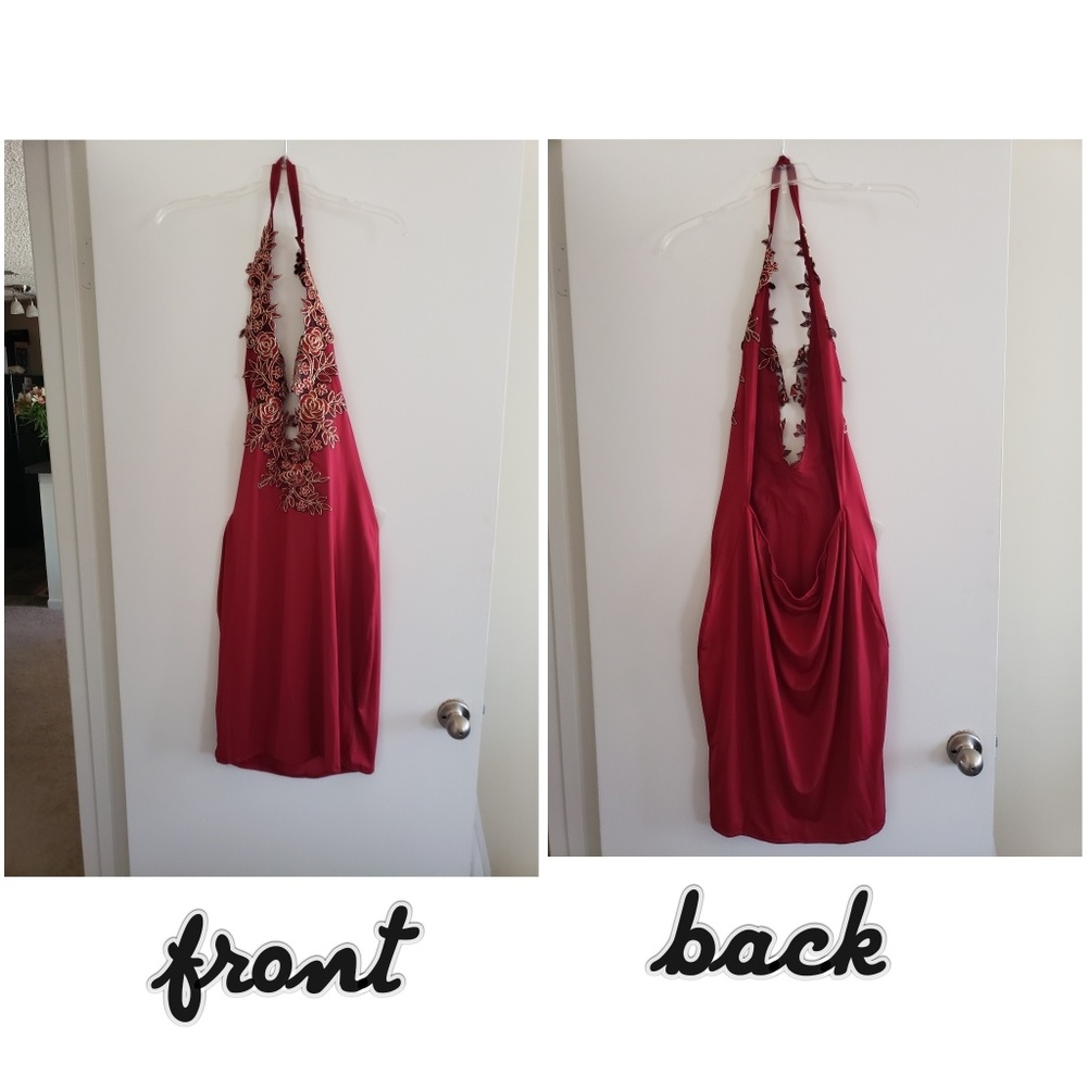 Red Backless Mini - image 1
